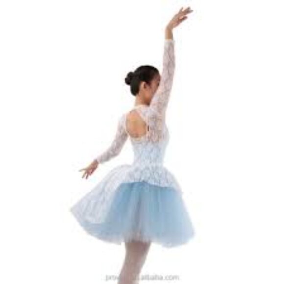 Revolution Dancewear Laced Top with Tutu Bottom w/ Adjustable Straps - Picture 3 of 17